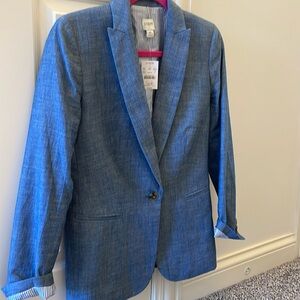 Jcrew Linen Blazer. Silk lined NWT
